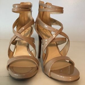 Jessica Simpson Nude Strappy Sandals